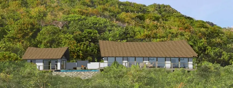Showing an example of what a main villa could look like