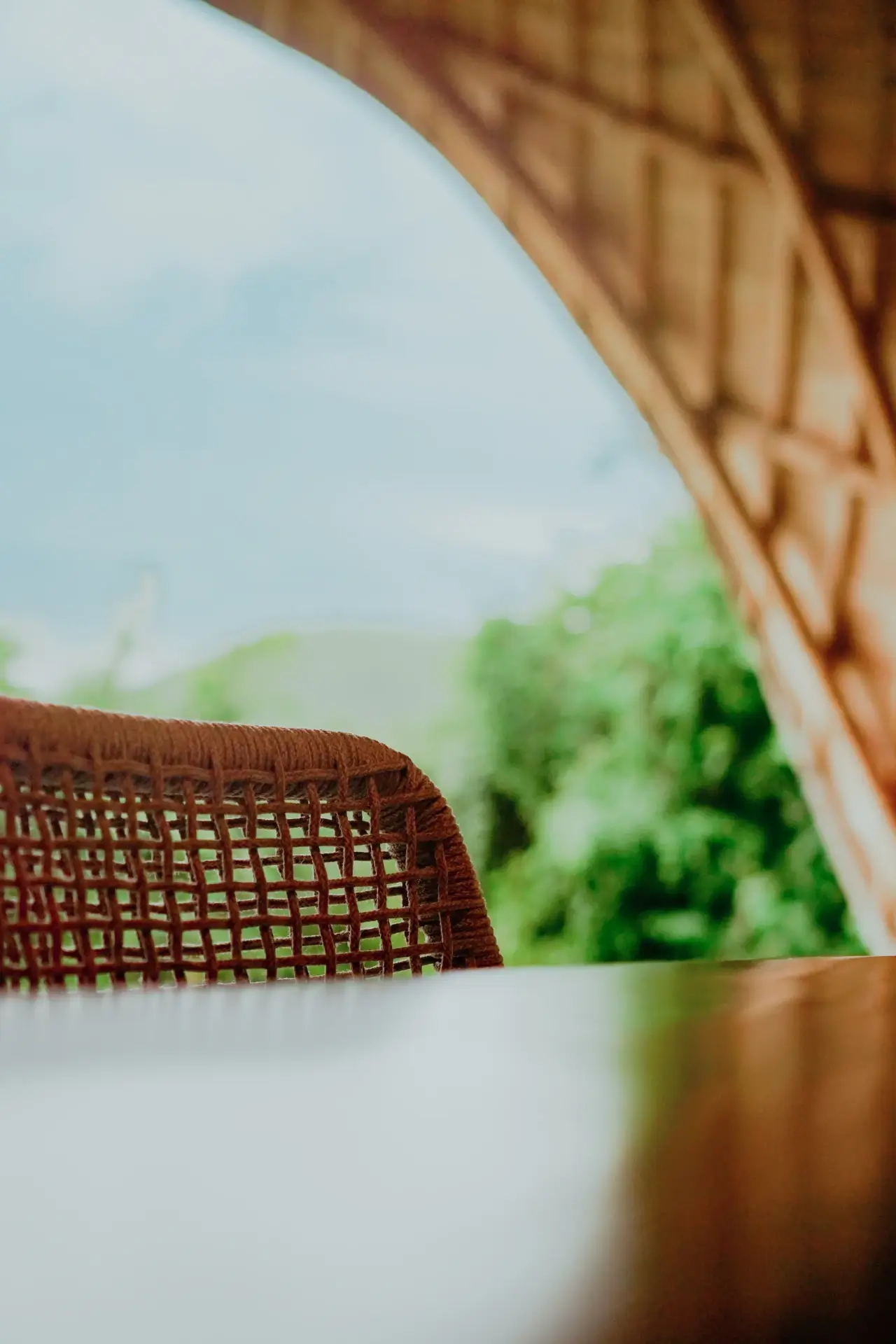 bamboo dining table and chairs